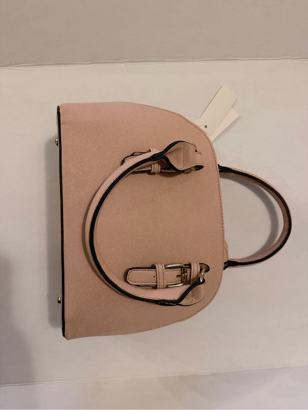 Structured Blush Pink Top-Handle Satchel